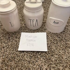 Rae Dunn Canister Set